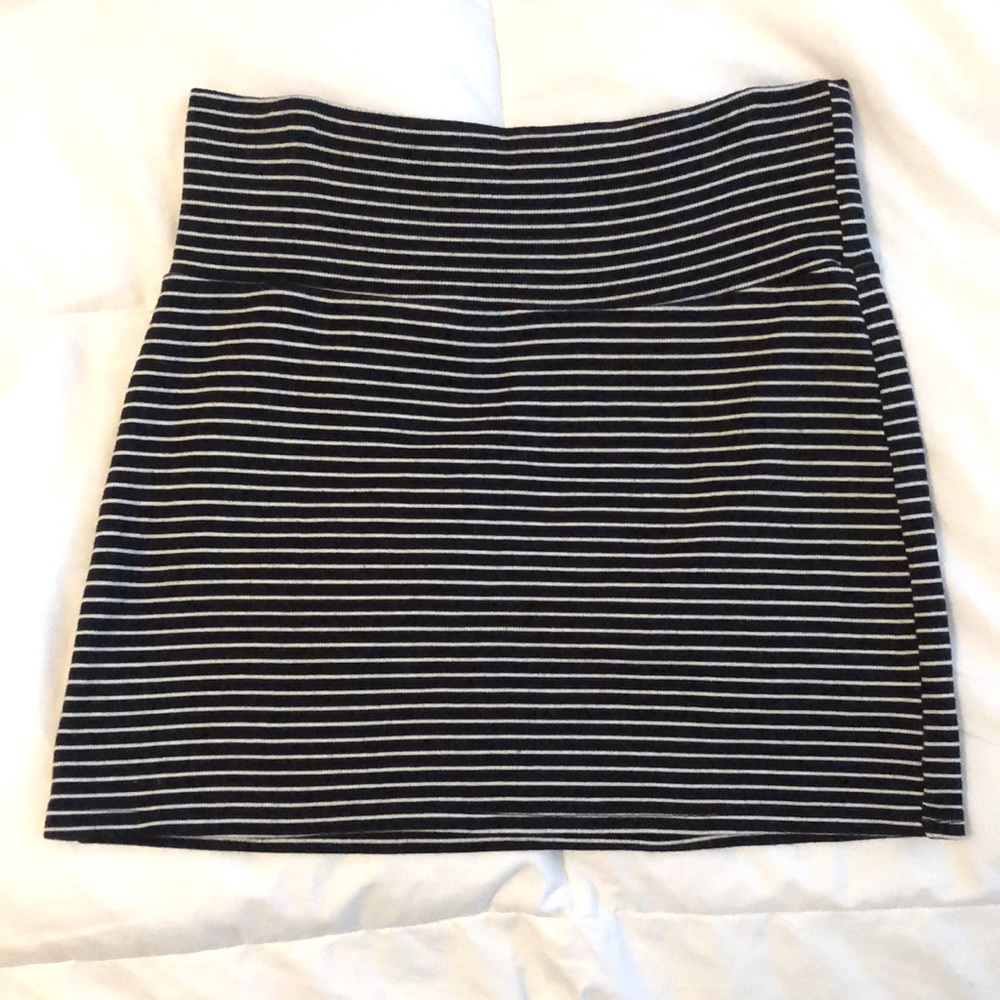 American Apparel striped cotton mini skirt